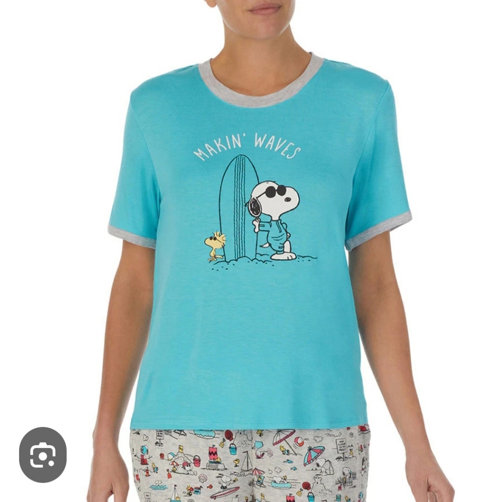 🏄‍♂️Summer "Peanuts" Snoopy and Woodstock PJ Shirt🏄‍♂️